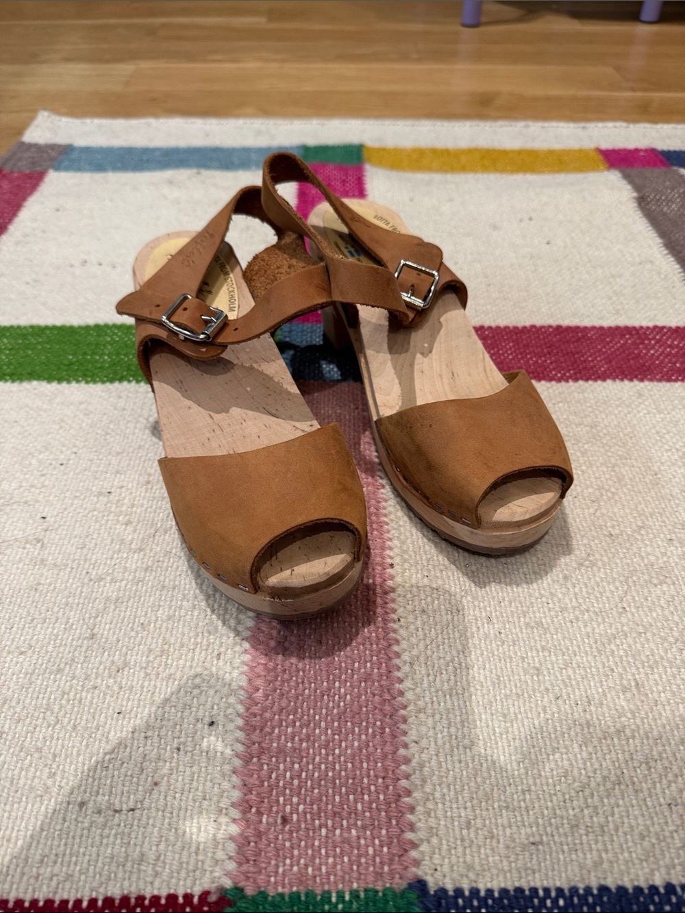Lotta Sandals / Clogs - Brown leather - size 38